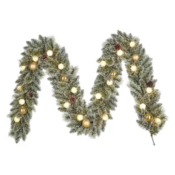 Black Box Trees Kaprun Guirlande met Verlichting - L270 x Ø25 cm - Goud Discount