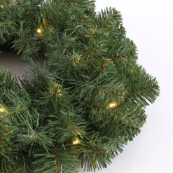 Black Box Trees Norton Kerstkrans met LED Ø60 cm Groen Sale