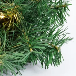 Black Box Trees Norton Kerstkrans met LED Ø60 cm Groen Sale