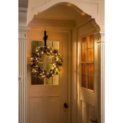 Black Box Trees Vandans Kerstkrans met LED - Ø60 cm - Groen Frosted Online