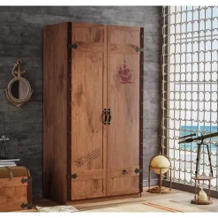 Leen Bakker Black Pirate 2-deurs kledingkast piraten Hot