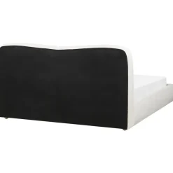 Beliani BLAGNAC - Bed met opbergruimte - Wit - 160 x 200 cm - Bouclé Clearance