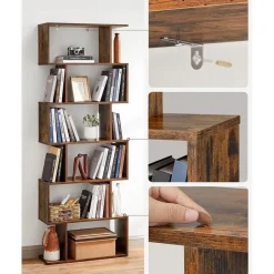 Bobbel Home - Boekenkast - Kubus - 6 Compartimenten - Bruin New