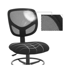 Bobbel Home - Ergonomische bureaustoel - Verstelbare voetsteun - Zwart Discount