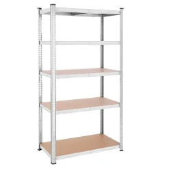 Parya Bobbel Home - Kelderkast - 200 x 100 x 50 cm - Zilverkleurig