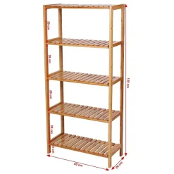 Bobbel Home - Opbergrek- Bamboe - 5 Planken Online