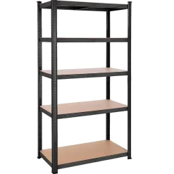 Bobbel Home - Stellingkast -Verstelbare planken - 200x100x50cm - 875 kg - Zwart Best