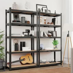 Bobbel Home - Stellingkast -Verstelbare planken - 200x100x50cm - 875 kg - Zwart Best