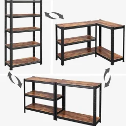 Bobbel Home - Stellingkast - Industriële Opbergrek - Verstelbare planken - Best