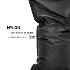 Bobbel Home - Zitzak Bella - Ruime zitzakken - Kussen - Nylon - 100x150 cm - Best
