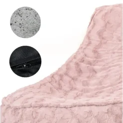 Bobbel Home - Zitzak Stoelvorm - Florance - Faux fur - Zitstoel - 100 liter Best