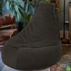 Bobbel Home - Zitzak Stoelvorm - Santiago - Ribstof – Zitstoel - Junior - 100 Hot