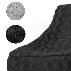 Bobbel Home - Zitzak Stoelvorm - Florance - Faux fur - Zitstoel - 100 liter - Best