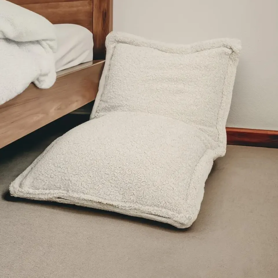 Bobbel Home BobbelHome - sfeervolle zitzak/zitkussen - Teddy - Beige Outlet