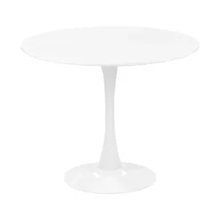Beliani BOCA - Ronde eettafel - Wit - 90 cm - MDF New