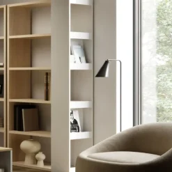 Leen Bakker Boekenkast Ellana 7 open vakken-lichte eik/wit Best