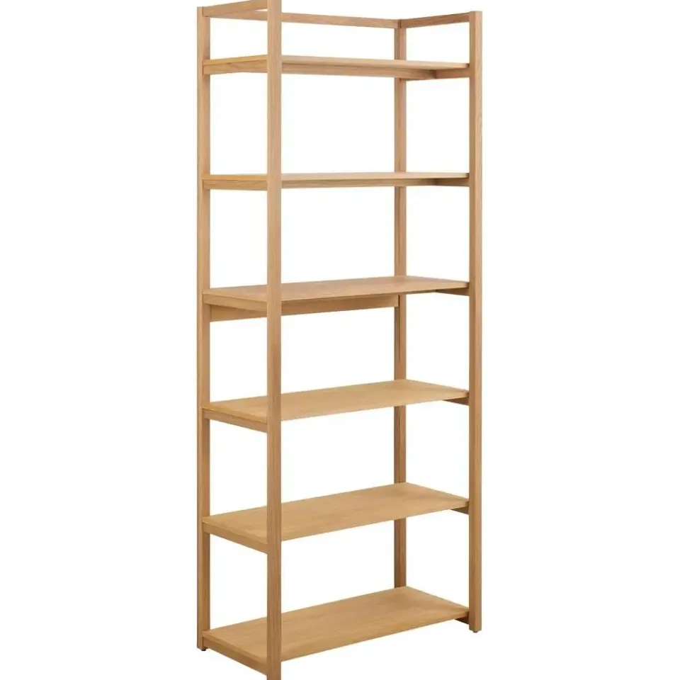 Giga Living Boekenkast Naturel - 80x40x199,2cm - Mista