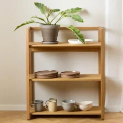 Giga Living Boekenkast Naturel - 80x40x93,3cm - Mista Hot