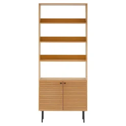 House Nordic Boekenkast Naturel Eikenfineer - 80x30x200cm - Kyoto Discount