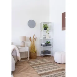 House Nordic Boekenkast Wit Metaal - 4 planken - 51x36x170cm - Vita Best