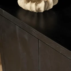 StarFurn Boekenkast Zwart Hout - 90x45x200cm - Brussel New