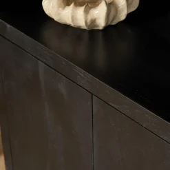 StarFurn Boekenkast Zwart Hout - 90x45x200cm - Brussel New