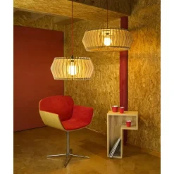 Leen Bakker Bomerango Caeser S houten lampenkap small - Ø 43 cm Outlet