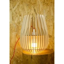 Leen Bakker Bomerango Halley S houten lampenkap small - Ø 25 cm