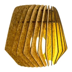 Leen Bakker Bomerango Spin M kurken lampenkap medium - Ø 37 cm New