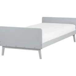 Beliani BONNAC - Eenpersoonsbed - Grijs - 90 x 200 cm - Dennenhout New