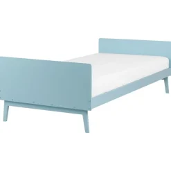 Beliani BONNAC - Eenpersoonsbed - Lichtblauw - 90 x 200 cm - Dennenhout Outlet