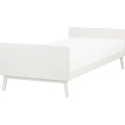 Beliani BONNAC - Eenpersoonsbed - Wit - 90 x 200 cm - Dennenhout Clearance