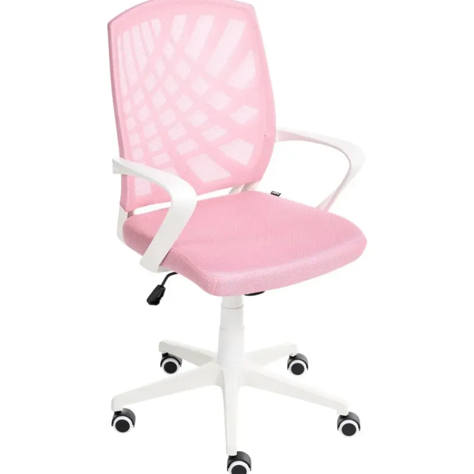 Leen Bakker BONNY - Bureaustoel - Roze - Polyester Clearance