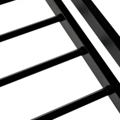 Beliani BOULIN - Tweepersoonsbed - Zwart - 140 x 200 cm - PE rotan Best