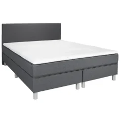 Leen Bakker Boxcombinatie Alta 5-delig - donkergrijs - 140x200cm