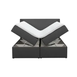 Leen Bakker Boxcombinatie met opbergruimte Orebro 6-delig - antraciet - 140x200 cm Discount