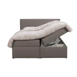 Leen Bakker Boxcombinatie met opbergruimte Orebro 6-delig - taupe - 160x200 cm Clearance