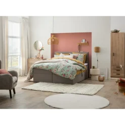 Leen Bakker Boxcombinatie Orebro 6-delig - taupe - 140x200 cm Online