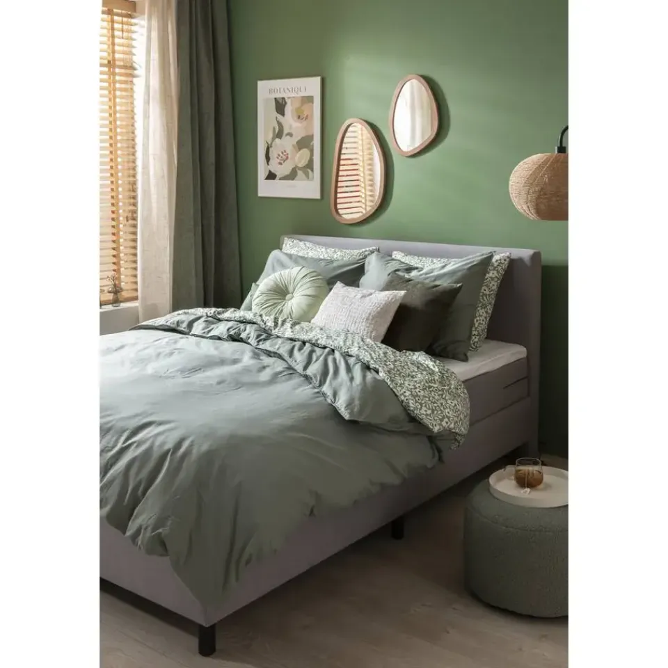 Leen Bakker Boxcombinatie Varberg 5-delig - grijs - 160x200 cm Online