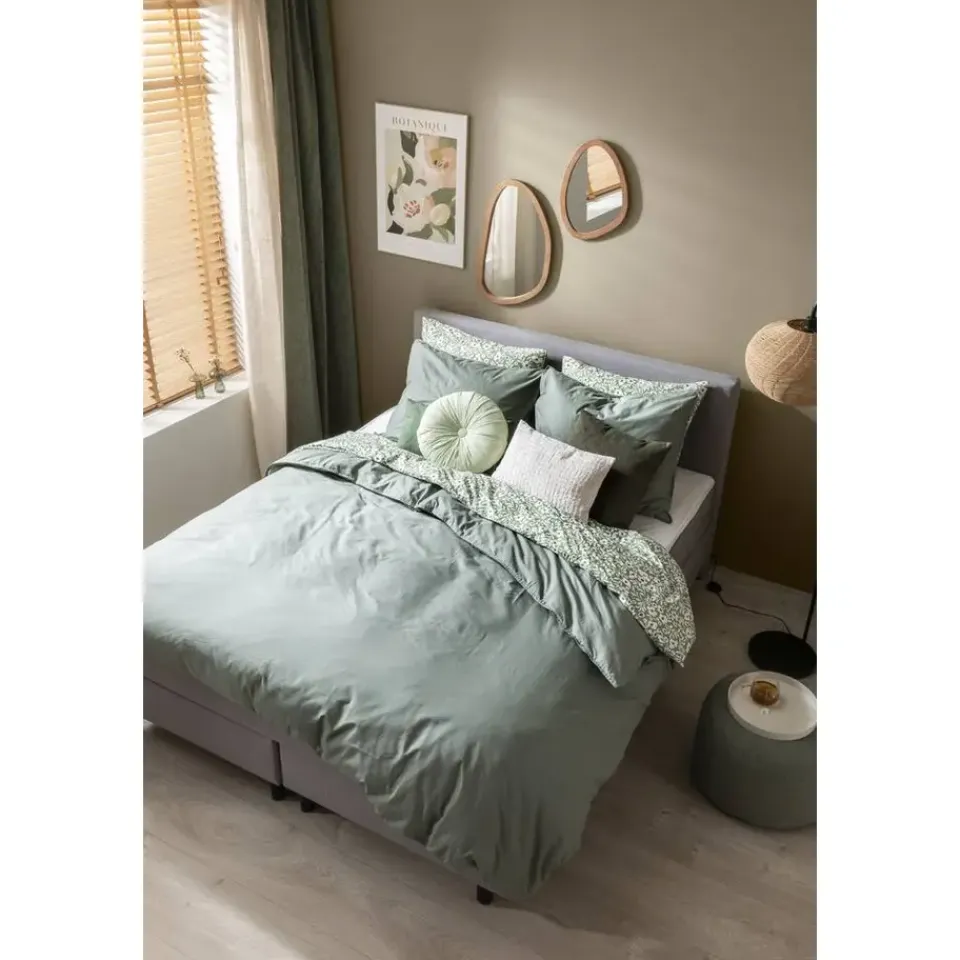 Leen Bakker Boxcombinatie Varberg 5-delig - grijs - 160x200 cm Online