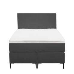 Leen Bakker Boxspring Liv egaal - antraciet - 120x200 cm - slanke poot Sale