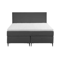 Leen Bakker Boxspring Liv egaal - antraciet - 140x200 cm - slanke poot New