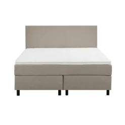 Leen Bakker Boxspring Liv egaal - beige - 140x200 cm - ronde poot Online