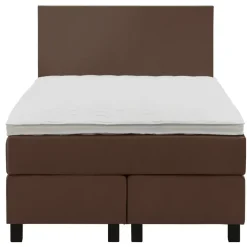 Leen Bakker Boxspring Liv egaal - bruin - 120x200 cm - vierkante poot Hot