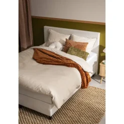 Leen Bakker Boxspring Liv egaal - ecru - 140x200 cm - ronde poot Sale