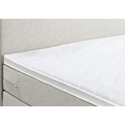 Leen Bakker Boxspring Liv egaal - ecru - 140x200 cm - ronde poot Sale