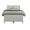 Leen Bakker Boxspring Liv egaal - ecru - 120x200 cm - slanke poot