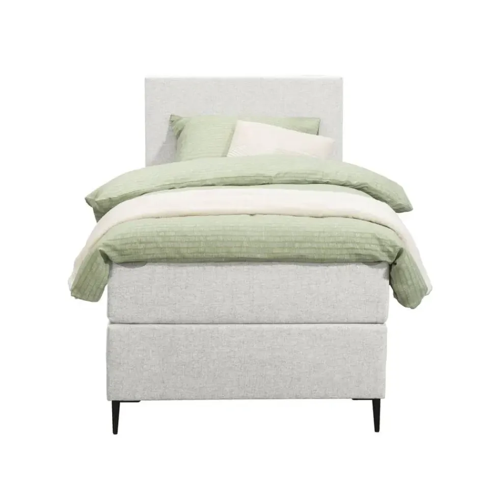 Leen Bakker Boxspring Liv egaal - ecru - 90x200 cm - slanke poot Hot