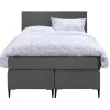 Leen Bakker Boxspring Liv egaal - grijs - 120x200 cm - slanke poot Online