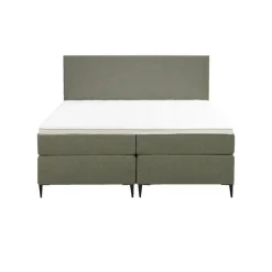 Leen Bakker Boxspring Liv egaal - groen - 180x200 cm - slanke poot Clearance